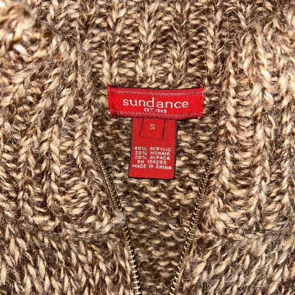 Sundance Zipper Front Vest in Brown/Beige Blend - Size S - Picture 7 of 7
